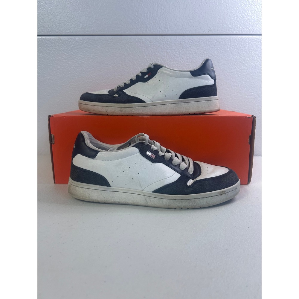 Tommy Hilfiger Sneakers White Navy Blue Mens 9 Womens 10.5 #2864